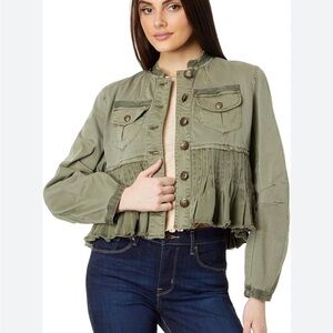 Free People Olive Green Jacket